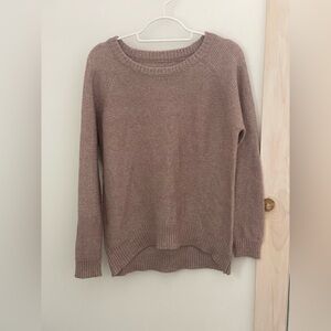 Mossimo Supply Co. Size Medium Dusty Pink Shimmery Crew Neck Sweater